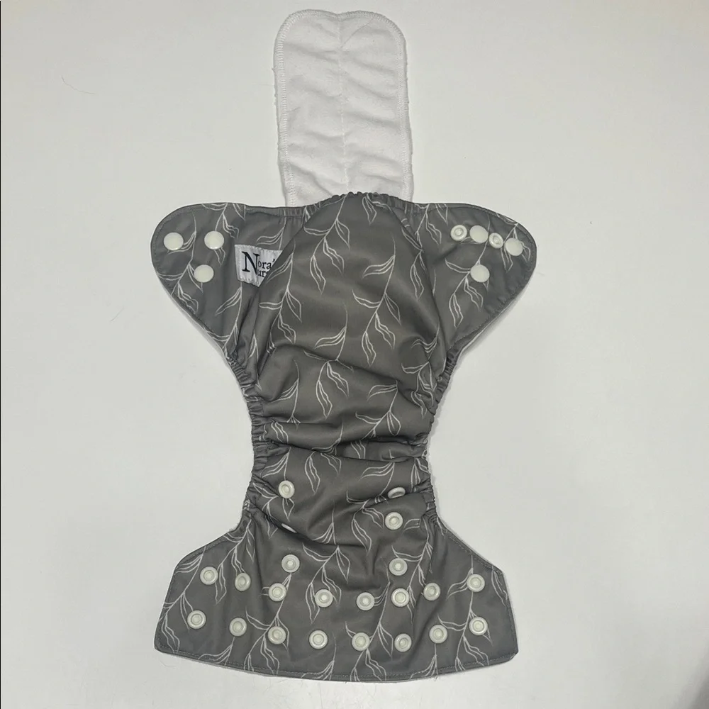 Adjustable Brown Floral Baby Diaper Cover